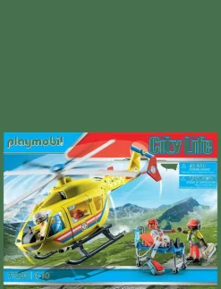 PLAYMOBIL City Life Räddningshelikopter - 71203 - City Life MULTICOLORED Outlet