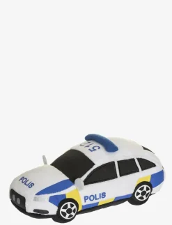 Teddykompaniet Polisbil - Mjuka leksaker WHITE Sale