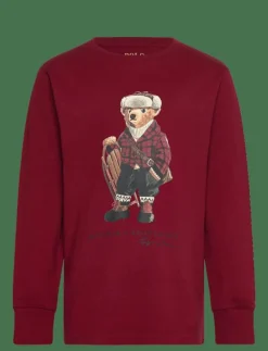Polo Bear Cotton Long-Sleeve Tee - Sweatshirts|Ralph Lauren Kids Discount