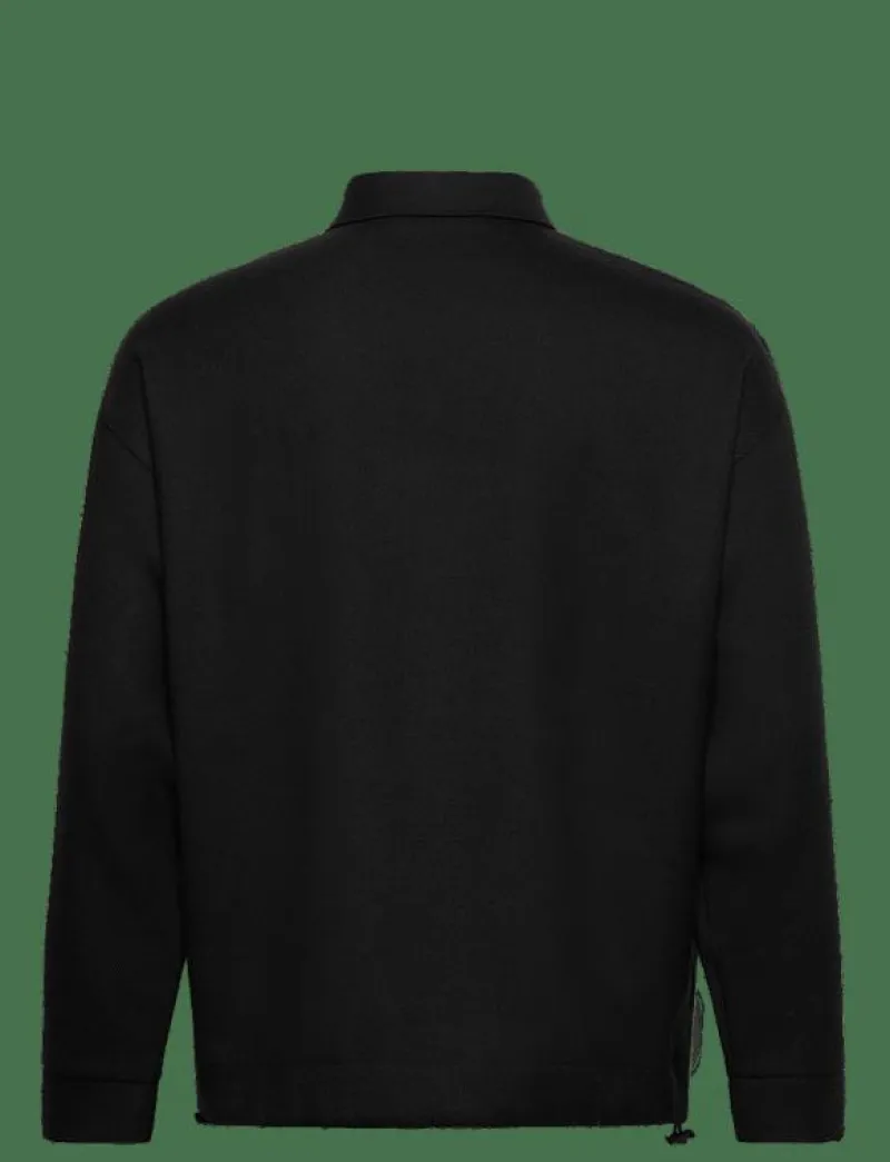 7 DAYS Active Polo Over Shirt - Skjortor 001 BLACK Clearance