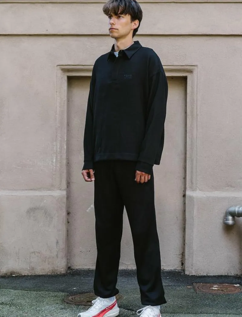 7 DAYS Active Polo Over Shirt - Skjortor 001 BLACK Clearance