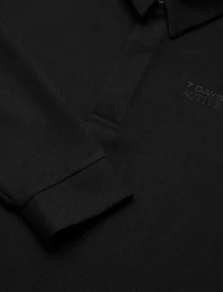 7 DAYS Active Polo Over Shirt - Skjortor 001 BLACK Clearance