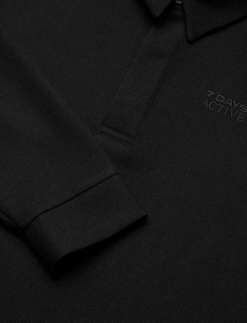 7 DAYS Active Polo Over Shirt - Skjortor 001 BLACK Clearance