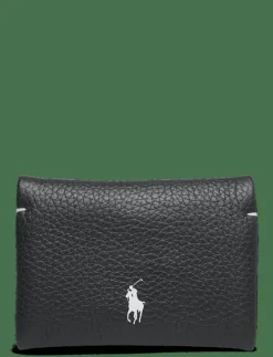 Polo Ralph Lauren Polo Play Leather Snap Card Case - Plånböcker BLACK Clearance