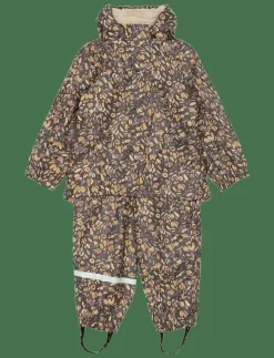 PU AOP Rain Set Teddy Rec w. Susp10 - Regnställ|mikk-line Online