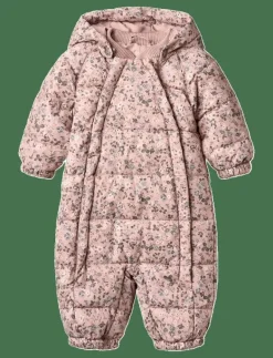 Wheat Puffer baby Suit Edem - Overaller ROSE POWDER FLOWERS Outlet