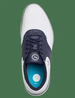 PUMA Golf Puma Avant - Golfskor PUMA WHITE-DEEP NAVY-SPEED BLUE Clearance