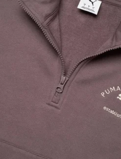 PUMA CLASS Comfort Half-Zip Short Crew FL - Sweatshirts RAISIN Outlet