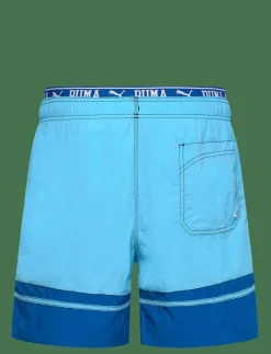 Puma Swim MEN COLOUR BLOCK MID SHORTS 1P - Badbyxor BLUE COMBO