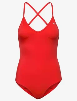 WOMEN VNECK PADDED SWIMSUIT 1P - Baddräkter|Puma Swim Outlet