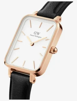 Daniel Wellington Quadro 20X26 Pressed Sheffield RG White - Analog klocka ROSE GOLD Outlet