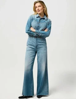 Wrangler RADIATING COVERALL - Utsvängda jeans SHIMMERSTONE Discount