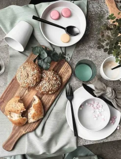 Aida RAW - bestik bestikæske 48 dele blank sort belægning 12 x kniv - ske - gaffel - kaffeske gaveæske - Bestickset BLACK Online