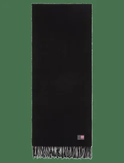 Lexington Clothing Recycled Wool Blend Scarf - Halsdukar BLACK Clearance