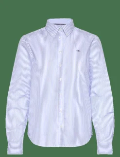 REG POPLIN BANKER STRIPED SHIRT - Långärmade|GANT Online