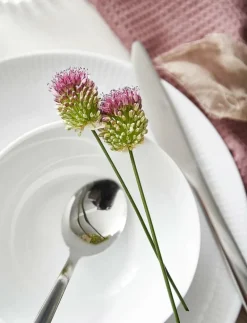 Aida Relief - middags tallerken porcelæn 4 stk 27 cm gaveæske - Mattallrikar WHITE