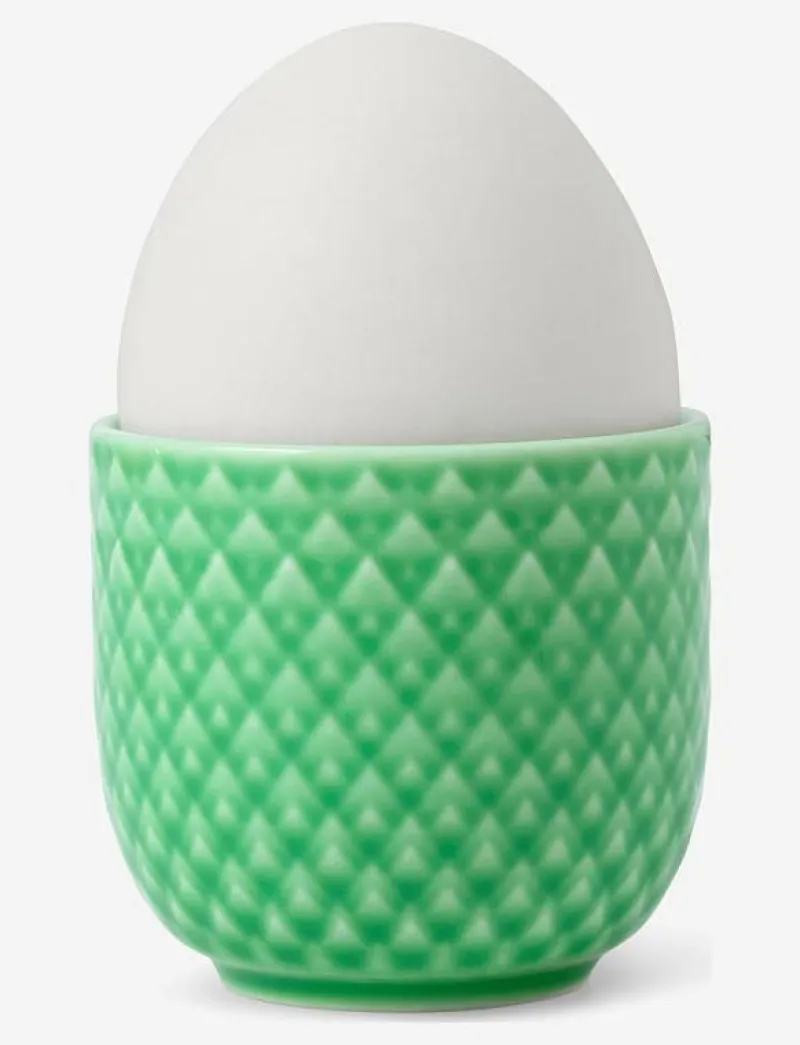 Lyngby Porcelæn Rhombe Color Äggkopp - Äggkoppar GREEN Hot