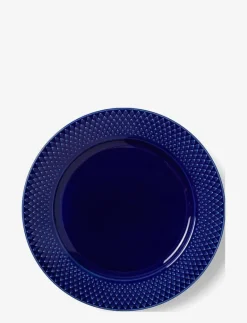 Lyngby Porcelæn Rhombe Color Lunchtallrik - Mattallrikar DARK BLUE Sale