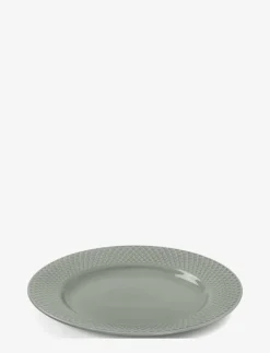 Lyngby Porcelæn Rhombe Earth Lunchtallrik Ø21 cm - Mattallrikar MOSS Sale