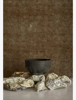 Lyngby Porcelæn Rhombe Earth Skål Ø11 cm - Frukostskålar SLATE Best