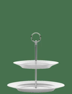 Rhombe Kakfat Ø27 cm vit - Tårtfat|Lyngby Porcelæn Discount