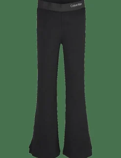 Calvin Klein RIB FLARE PANT - Leggings CK BLACK Sale