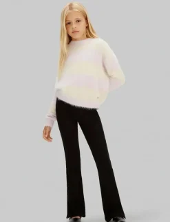 Calvin Klein RIB FLARE PANT - Leggings CK BLACK Sale