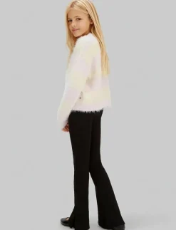 Calvin Klein RIB FLARE PANT - Leggings CK BLACK Sale