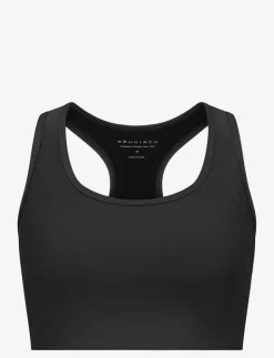 Röhnisch Ribbed R Sportsbra - Sport BH:ar BLACK Hot