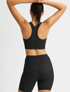 Röhnisch Ribbed R Sportsbra - Sport BH:ar BLACK Hot