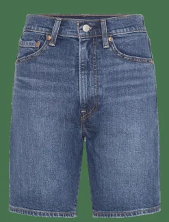 Levi's® RIBCAGE BERMUDA SHORT BRINGING - Jeansshorts MED INDIGO - FLAT FINISH Clearance