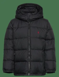 Ralph Lauren Kids Ripstop Down Hooded Jacket - Dunjackor & fodrade jackor POLO BLACK Clearance