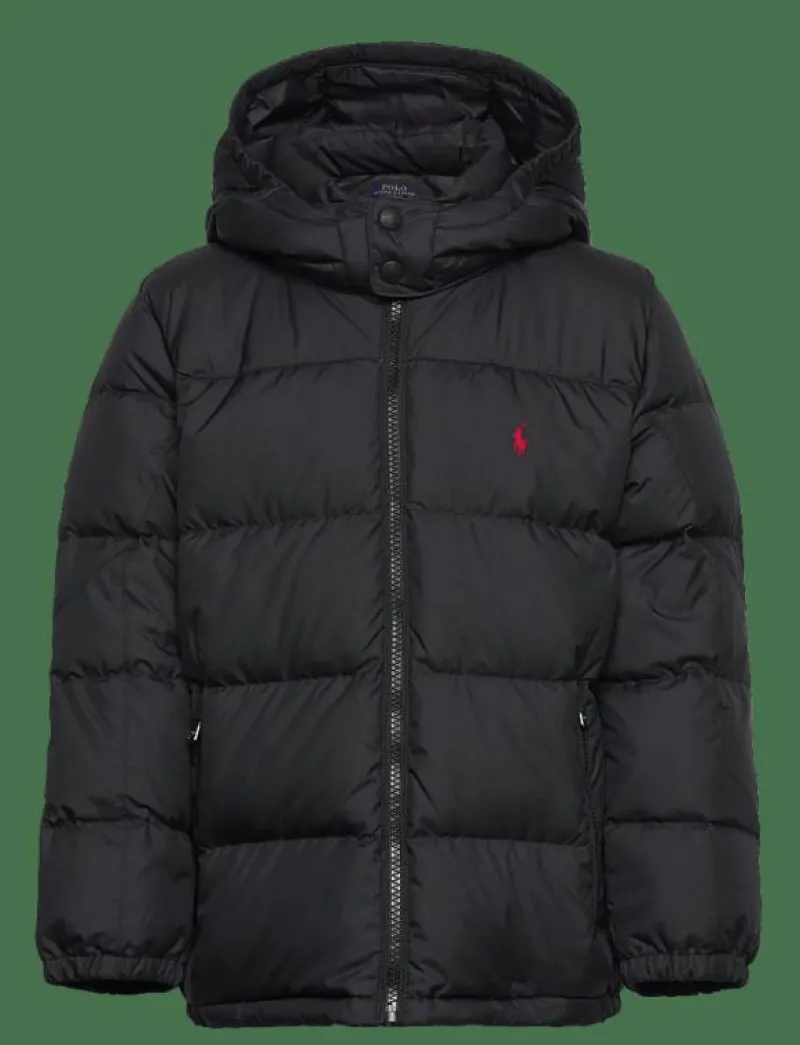 Ralph Lauren Kids Ripstop Down Hooded Jacket - Dunjackor & fodrade jackor POLO BLACK Clearance