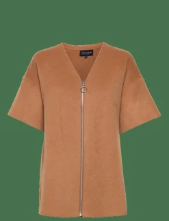 Lexington Clothing River Wool Blend Zip Cape - Ponchos & capes BEIGE Clearance