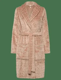 Hunkemöller Robe Short Flannel - Morgonrock HKM TAN Clearance