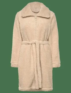 Hunkemöller Robe Zip Up Fleece - Morgonrock WHITECAP GRAY