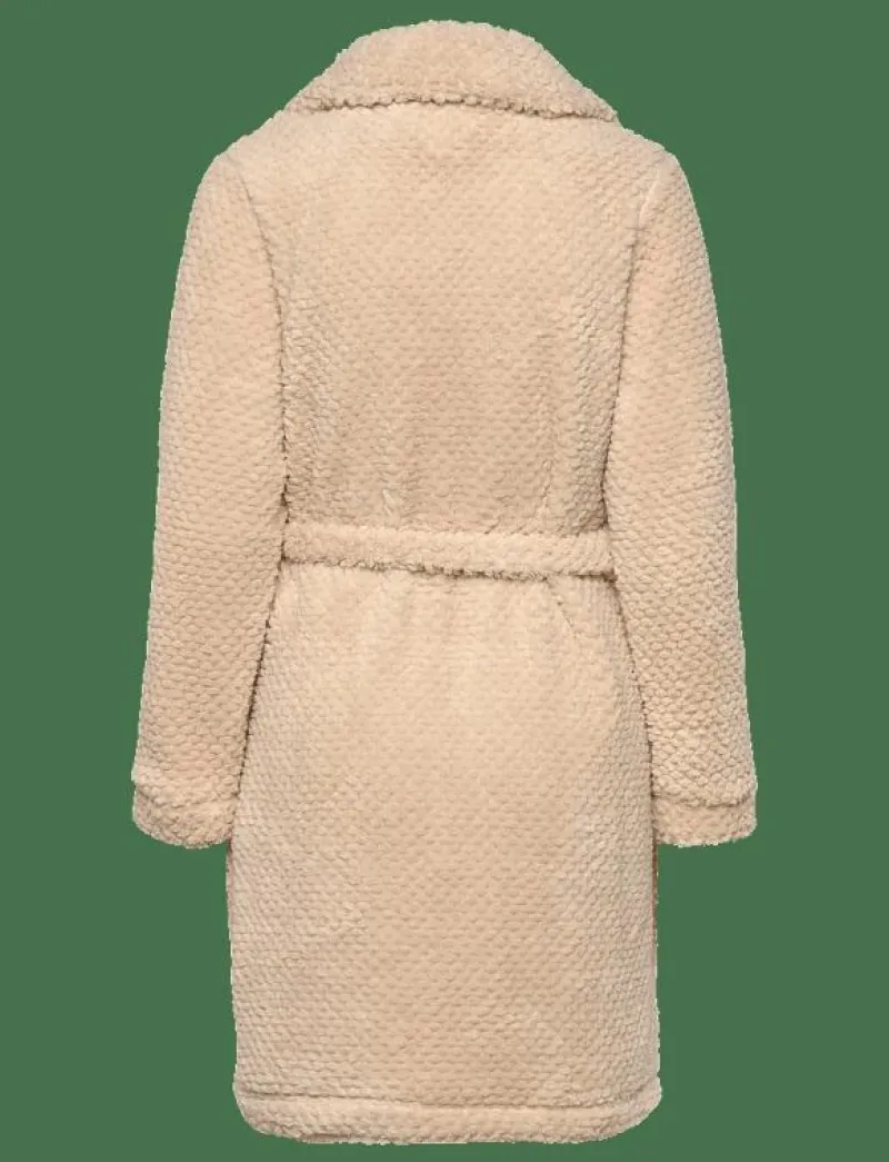 Hunkemöller Robe Zip Up Fleece - Morgonrock WHITECAP GRAY