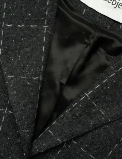 RODEBJER Zola Check - Korta kavajer GREY MELANGE Sale