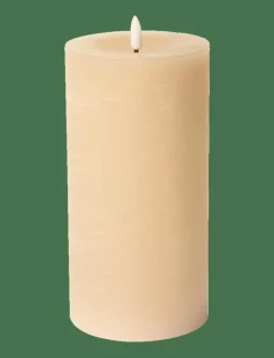 Rustic finish LED pillar candle - Dekoration|C'est Bon