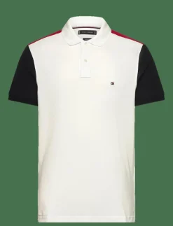Tommy Hilfiger RWB BLOCKING REG POLO - Kortärmade pikéer ECRU Hot