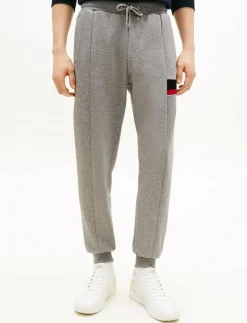 Tommy Hilfiger RWB INSERT SWEATPANTS - Joggingbyxor MEDIUM GREY HEATHER Clearance