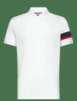 Tommy Hilfiger RWB SLEEVE TAPE REG POLO - Kortärmade pikéer WHITE Discount