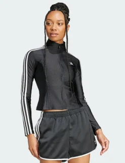 adidas Originals 3S SLIM TT - Sweatshirts BLACK Hot