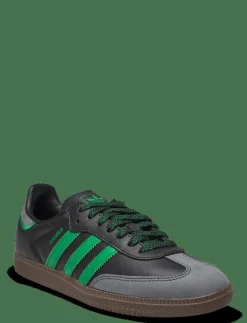 adidas Originals SAMBA OG W - Låga sneakers CBLACK/GREEN/GRESIX Hot