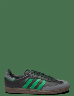 adidas Originals SAMBA OG W - Låga sneakers CBLACK/GREEN/GRESIX Hot