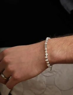 Samie - Bracelet in white and steel - Armband SWS Best