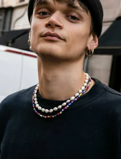 Samie - Necklace with colored pearls - Halsband SWS Discount