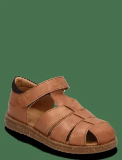 ANGULUS Sandals - flat - closed toe - - Sandaler 1789/1779 TAN/DARK BROWN Online