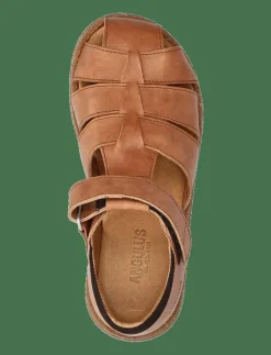 ANGULUS Sandals - flat - closed toe - - Sandaler 1789/1779 TAN/DARK BROWN Online