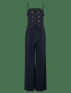 SATIN BACK CREPE-JUMPSUIT - Jumpsuits|Lauren Ralph Lauren Clearance